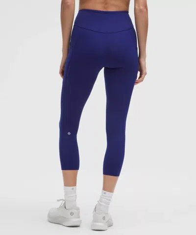 Lululemon Fast And Free High-rise Crop 23" In Blue