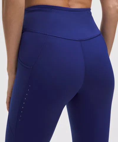 Lululemon Fast And Free High-rise Crop 23" In Blue
