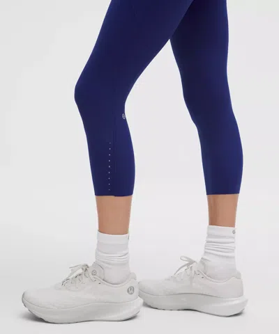 Lululemon Fast And Free High-rise Crop 23" In Blue