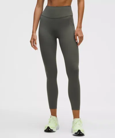 Lululemon Fast And Free High-rise Thermal Tight 25" In Gray