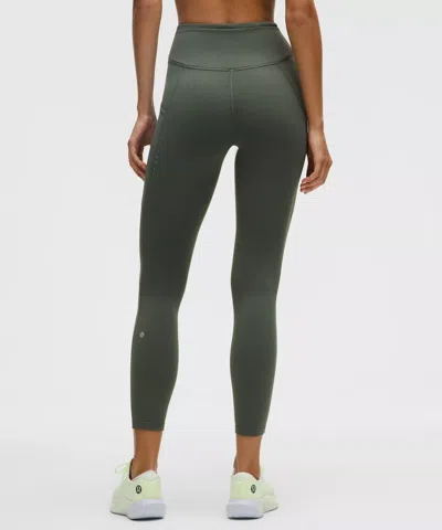 Lululemon Fast And Free High-rise Thermal Tight 25" In Gray
