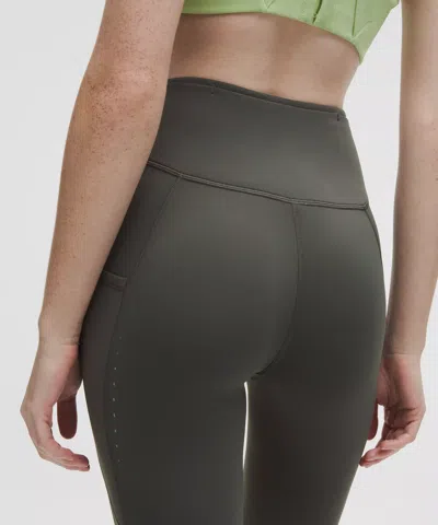 Lululemon Fast And Free High-rise Thermal Tight 28" In Gray