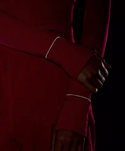 Lululemon It's Rulu Ribbed Cropped Half Zip In Pink