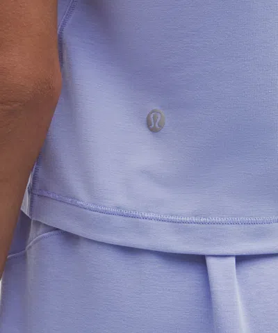 Lululemon Jersey Training Rolled Cuff Tank Top In Blue