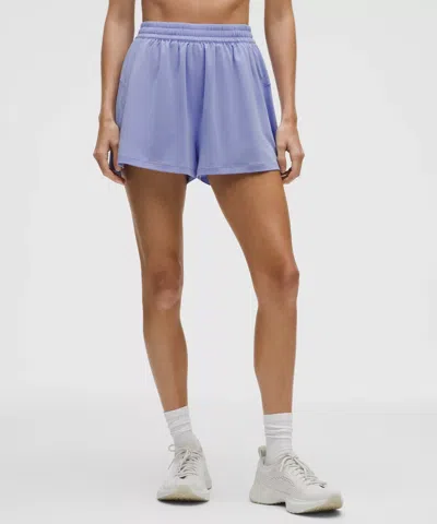 Lululemon Jersey Training Super-high-rise Lined Short 2" In Purple