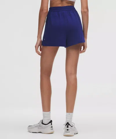 Lululemon Jersey Training Super-high-rise Lined Short 2" In Blue