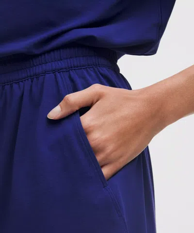 Lululemon Jersey Training Super-high-rise Lined Short 2" In Blue