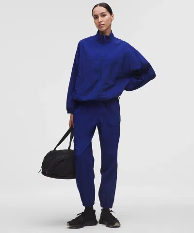 Lululemon License To Train Woven Oversized Jacket In Blue