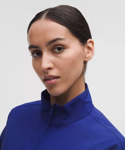 Lululemon License To Train Woven Oversized Jacket In Blue