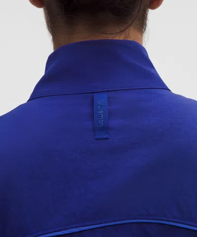 Lululemon License To Train Woven Oversized Jacket In Blue