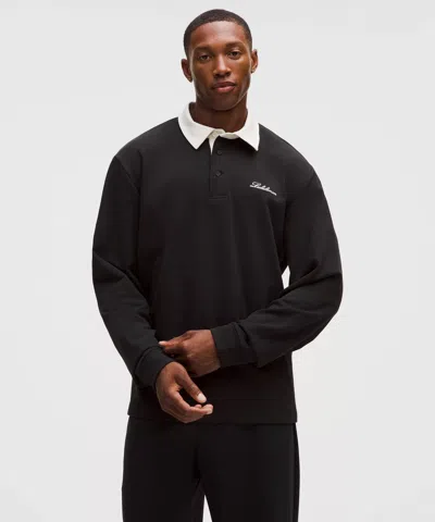 Lululemon Long-sleeve Rugby Shirt In Black