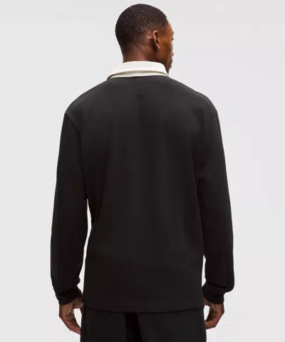 Lululemon Long-sleeve Rugby Shirt In Black