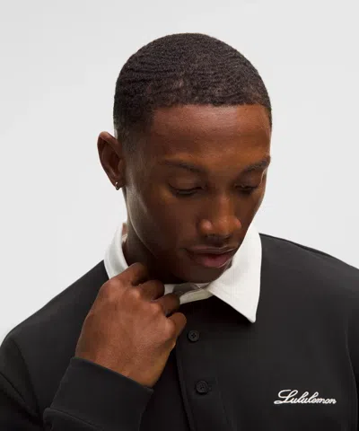 Lululemon Long-sleeve Rugby Shirt In Black