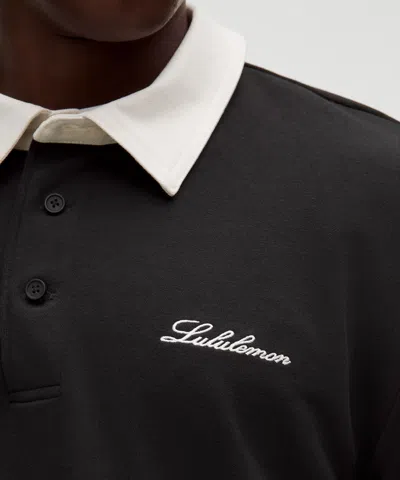 Lululemon Long-sleeve Rugby Shirt In Black