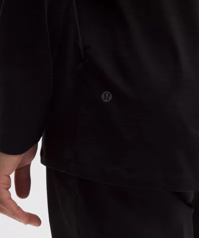 Lululemon Mile Maker Merino Wool-blend Long-sleeve Shirt In Black