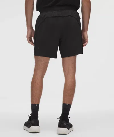Lululemon Pace Breaker Reflective Linerless Knit Short 7" In Black