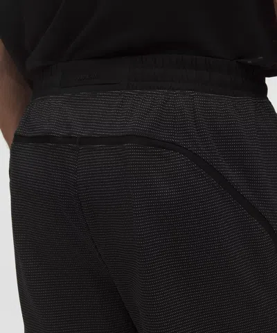 Lululemon Pace Breaker Reflective Linerless Knit Short 7" In Black