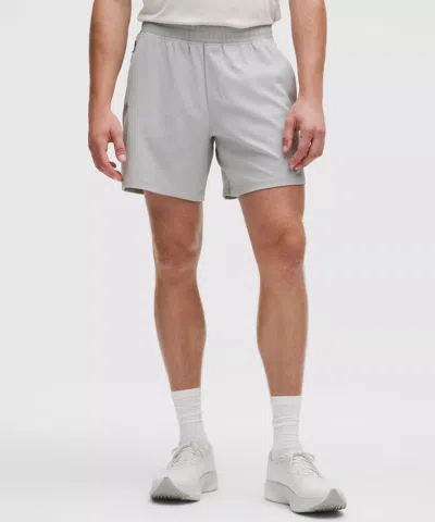 Lululemon Pace Breaker Reflective Linerless Knit Short 7" In Blue