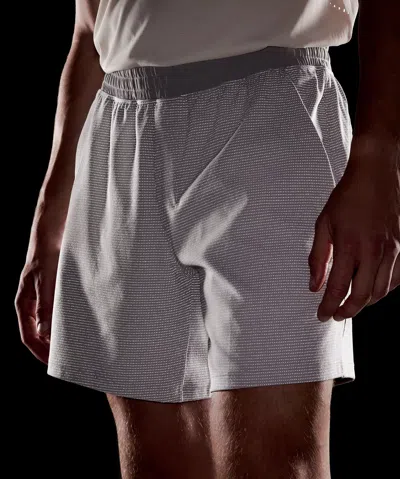 Lululemon Pace Breaker Reflective Linerless Knit Short 7" In Blue