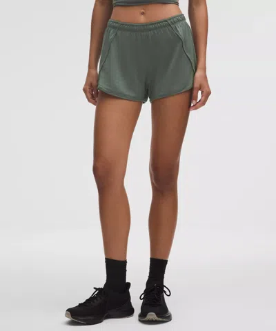 Lululemon Swiftly Mid-rise Short 3" In Gray