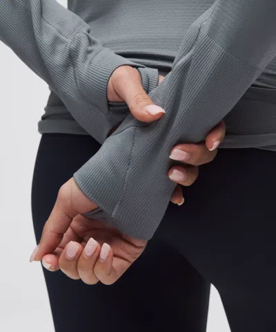 Lululemon Swiftly Tech Long-sleeve Shirt 2.0 In Gray