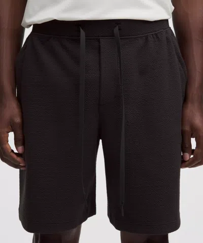 Lululemon Textured Spacer Relaxed Short 8" In Black