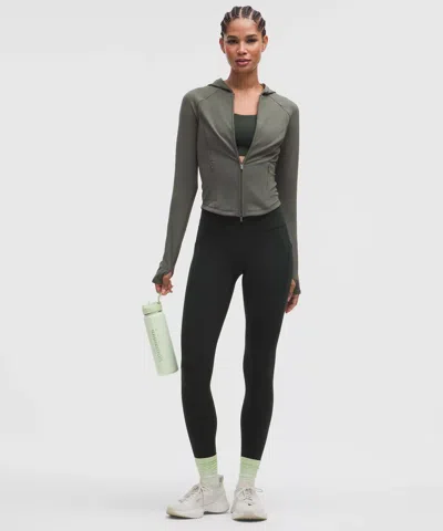 Lululemon Wunder Train Full-zip Jacket In Gray