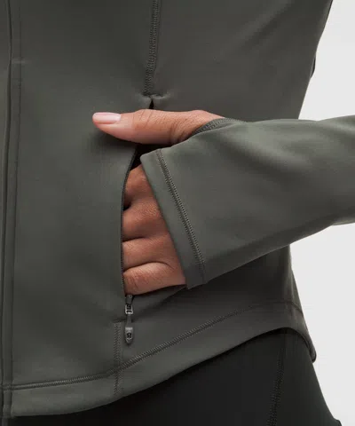 Lululemon Wunder Train Full-zip Jacket In Gray