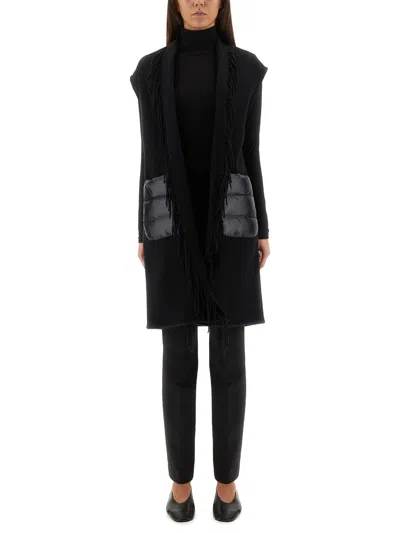 Herno Long Waist Coat In Black