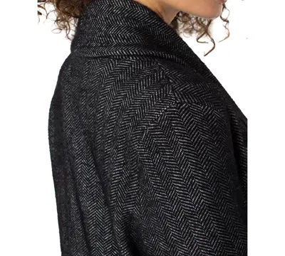 Liverpool Los Angeles Coatigan Open Front Cardigan Sweater In Gray