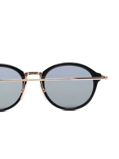 Thom Browne Round-frame Sunglasses In Blue