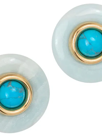 Jennifer Behr Devon Amazonite Earrings In Blue