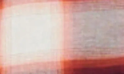 Sandro Check-pattern Button-up Shirt In Burgundy