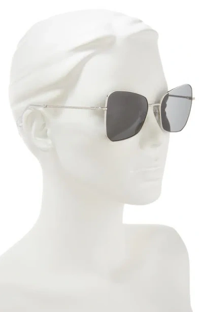 Swarovski 57mm Butterfly Sunglasses In Silver