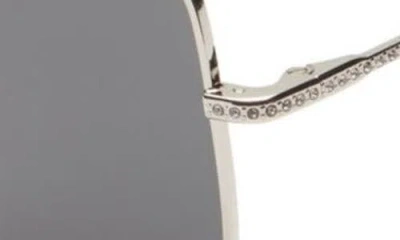 Swarovski 57mm Butterfly Sunglasses In Silver