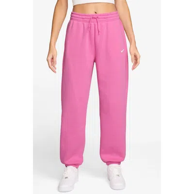 Nike Sportswear Phoenix Fleece High-rise Oversized Sweatpants In Playful Pink/(sail), Women's At Urban Ou In Pink