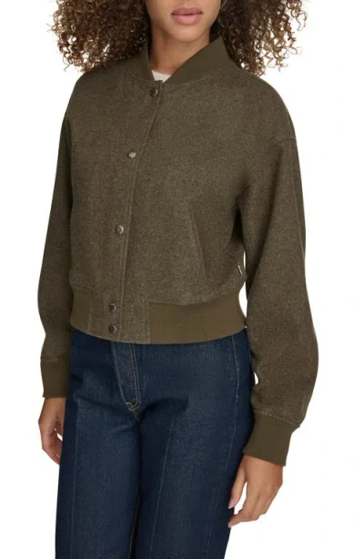 Levi's® Faux Shearling Bomber Jacket In Green