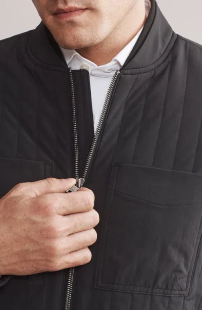 Rhone Skyline Quilted Jacket In Black