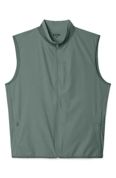 Rhone Top Flight Water Resistant Vest In Green