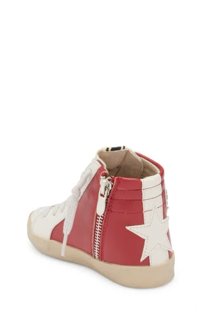 Shushop Kids' Roony High Top Sneaker In Red
