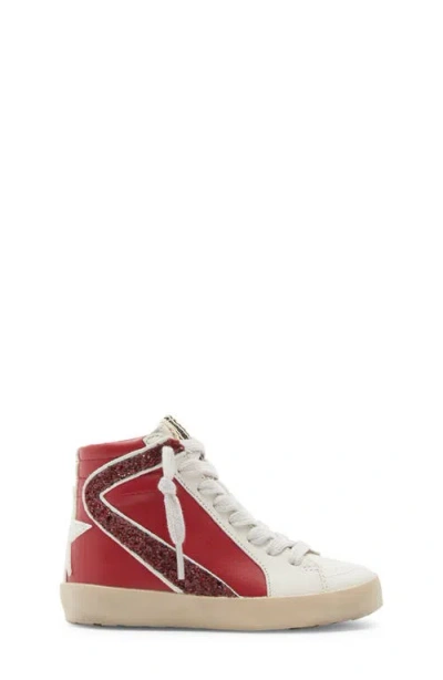 Shushop Kids' Roony High Top Sneaker In Red