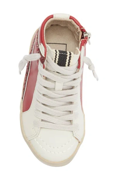 Shushop Kids' Roony High Top Sneaker In Red