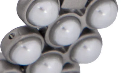 Saachi Faux Pearl Orb Chain Link Apple Watch® Watchband In Metallic