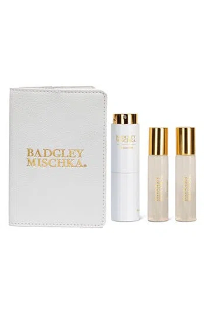 Badgley Mischka Cap D'antibes Extrait De Parfum Twist & Spray Travel Set (nordstrom Exclusive) $100  In White