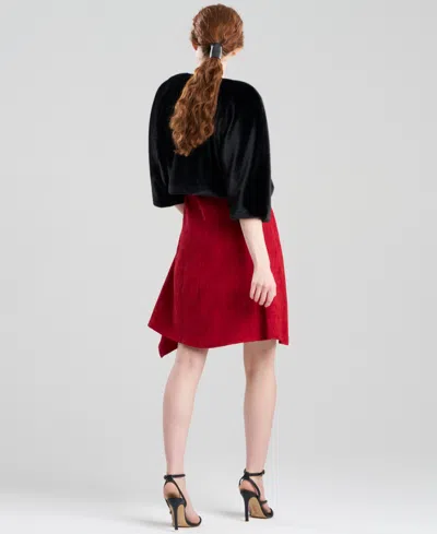 Natori Women's Open Front Sweater In Black