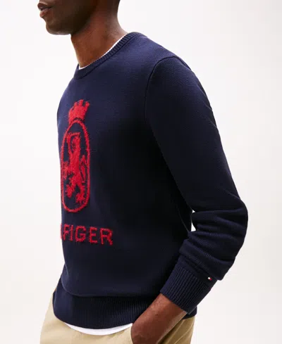Tommy Hilfiger Crest Sweater In Blue