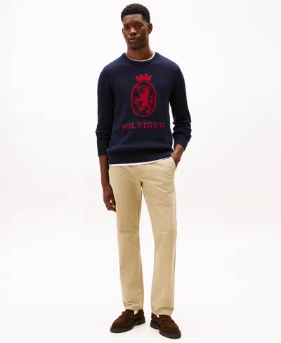 Tommy Hilfiger Crest Sweater In Blue