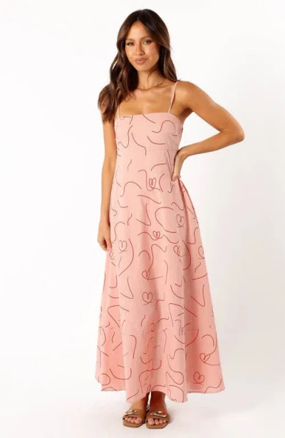 Petal And Pup Petal & Pup Brea Allover Print A-line Dress In Pink