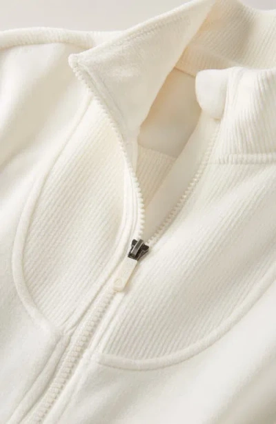 Zella Girl Kids' Corded Velour Jacket In Neutral