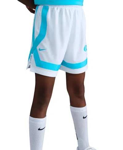 Nike Caitlin Clark Big Kids' Crossover Shorts In White